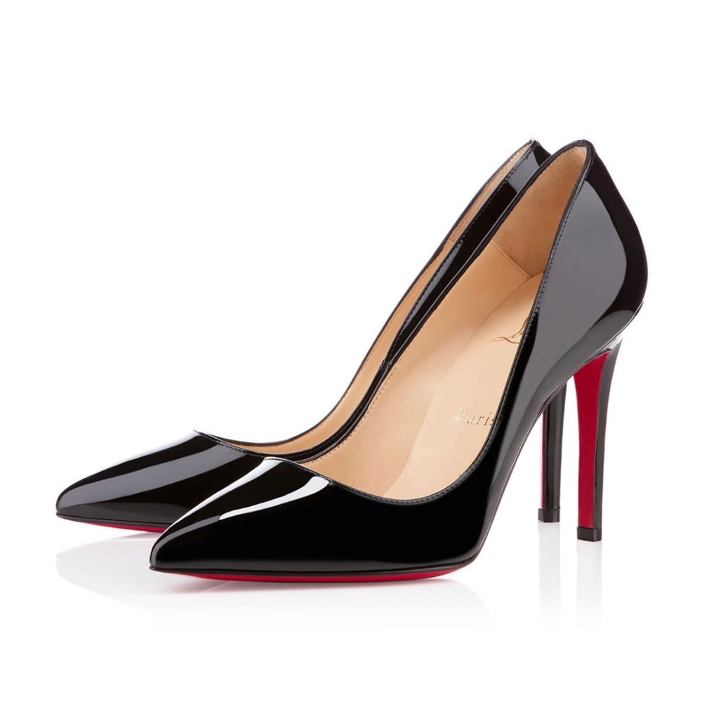 Christian Louboutin Pigalle 100mm - Black Patent
